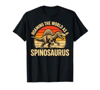 Vagando por el mundo como un fósil de dinosaurio retro Spinosaurus Camiseta