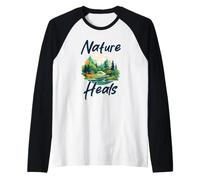 Vagar Wild Hearts Adventure Explorar Roam Free Spirit Camiseta Manga Raglan