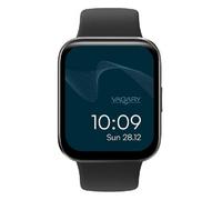 Vagary Men's smartwatch Rectangular Black Watch X03A-001VY Silicone Strap