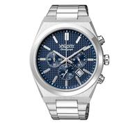 Vagary Timeless Men's Chronograph Watch, Blue IV4-918-71, Steel Case and Bracelet