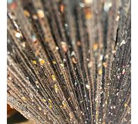 Vagasi 2 Piezas 200x100cm Cortina de Hilo Perlas Cortinas Exterior Terraza Cortinas de Cuentas Cortinas Cocina Cortina Puerta Exterior Puerta Flecos Decoración, Plata