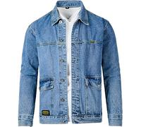 Vagbalena Chaqueta vaquera deportiva para hombre chaqueta de trabajo Vintage chaqueta holgada vaquera Biker de transición chaqueta delgada de manga larga Casual para fiesta