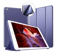 VAGHVEO Funda iPad Air 2, Ligera Silicona Soporte Smart Cover [Auto-Sueño/Estela], Cubierta Trasera de TPU Suave Cáscara para Apple 9.7 Pulgadas iPad Air 2 (Modelo: A1566, A1567), Azul Marino