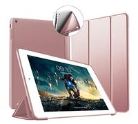 VAGHVEO Funda para iPad 2/3 / 4, Ultra Slim Protectora Silicona Smart Cover [Auto-Sueño/Estela] Cubierta Trasera de Silicona Suave TPU Case para Apple iPad 2, iPad 3, iPad 4 Tableta, Oro Rosa