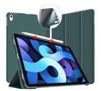 VAGHVEO Funda para iPad Air 11 Pulgadas M3/M2 (2025/2024), iPad Air 6ª/5ª/4ª Generación 10,9" 2022/2020 Ultra Delgada Smart Carcasa con Flexible de Goma Suave Trasera Cover Cubierta, Verde Oscuro