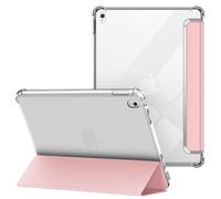 VAGHVEO Funda para iPad Air 3 2019 / Pro 10.5 Pulgadas 2017, Ultra Delgada Flexible Función de Soporte Protectora Plegable Cubierta Transparente TPU, Resistente a Impactos Suave Carcasa Cover, Rosa