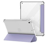 VAGHVEO Funda para iPad Mini 1/Mini 2/3 7.9 Pulgadas, Ultra Delgada Flexible Función de Soporte Protectora Plegable Cubierta Transparente TPU, Resistente a Impactos Suave Carcasa Cover, Gris Púrpura