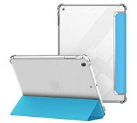 VAGHVEO Funda para iPad Mini 1 / Mini 2 / Mini 3 7.9 Pulgadas, Ultra Delgada Flexible Función de Soporte Protectora Plegable Cubierta Transparente TPU, Resistente a Impactos Suave Carcasa Cover, Azul