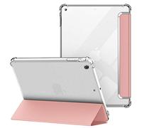 VAGHVEO Funda para iPad Mini 1/Mini 2/ Mini 3 7.9 Pulgadas, Ultra Delgada Flexible Función de Soporte Protectora Plegable Cubierta Transparente TPU, Resistente a Impactos Suave Carcasa Cover, Oro Rosa