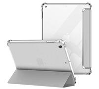 VAGHVEO Funda para iPad Mini 1 / Mini 2 / Mini 3 7.9 Pulgadas, Ultra Delgada Flexible Función de Soporte Protectora Plegable Cubierta Transparente TPU, Resistente a Impactos Suave Carcasa Cover, Gris