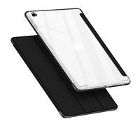 VAGHVEO Funda para Nuevo iPad 9ª Generación 10.2" 2021/8ª Gen 2020/7ª 10,2, Flexible Protectora Plegable Cubierta Transparente TPU, Función de Soporte Resistente a Impactos Suave Carcasa Cover, Negro