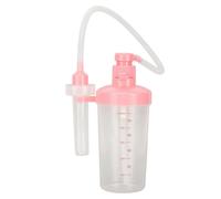 Vaginal Douche Portable High Elasticity Manual Pressure Stable Water Flow Vaginal Cleansing System 500ml Pink