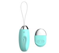 Vaginal huevo vibrador Mando a distancia para la estimulación del punto G de silicona suave juguetes sexuales para adultos para las mujeres, Bolas Chinas, Vibrador Mujer (mint green)