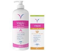 Vagisil Crema de Avena Prebiótica 30 gr + Higiene íntima PH Balance 500 ml