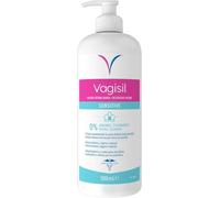 Vagisil Higiene Íntima Diaria Sensitive, Limpia Suavemente La Piel Sensible, pH Equilibrado, Sin Jabón, sin colorantes y sin fragancia, 500 ml