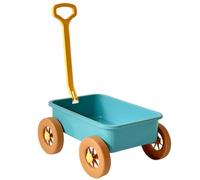 Vagón de Juguete de plástico para niños pequeños, 38 x 28 x 18 cm, Juguete de Playa para Jugar con Agua y Arena, vagón Verde Reutilizable para Regalo de Verano, Azul para niños pequeños.