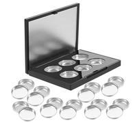 Vaguelly 1 Caja De Juego caja de sombra de ojos cuadrada cuadrícula polvo Estuche cosmético vacío Almacenamiento cosméticos organizador de paletas de sombras de ojos cajas de almacenamiento