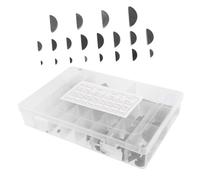 Vaguelly 1 Caja Kit de Llaves Woodruff Semicirculares al Juego de Métrico de Llaves para Reemplazo y Uso Profesional y Diy