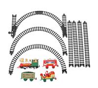 Vaguelly 1 Caja Tren Eléctrico de Navidad para Juguete con Diseño Festivo y Colores Atractivos de Tren Eléctrico para Entrenamiento Sensorial y Coordinación Manual para Regalos Infantiles