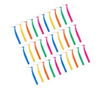 Vaguelly 1 Juego Cepillo Interdental Espacio Suave Hiloza Cepillo Más Limpio Portátil Compacto Delgado Cepillos De Cepillo Para Limpieza De Encías Fácil Lana De Nailon 30 Piezas
