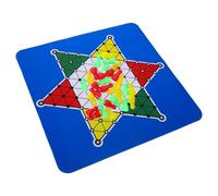 Vaguelly 1 Juego Damas Chinas Plegable con Tablero de Juego y Piezas Accesorio Práctico para Mesa Material para Reuniones y Fiestas