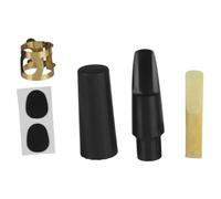 Vaguelly 1 Juego De Boquillas Para Saxofón: Con Ligadura Duradera, Tapa De Plástico Y Protector De Dientes Para Principiantes Y Músicos Avanzados.