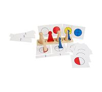 Vaguelly 1 Juego De Enseñanza De Matemáticas Fraccionarias Juguete De Enseñanza Bloques De Clasificación Juguetes Apilables Juguete De Entrenamiento De Pensamiento Juguetes De