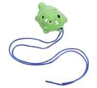 Vaguelly 1 Juego Ocarina De 6 Agujeros Calcetín De Cumpleaños Relleno Collar De Tortuga Escultura De Tortuga Soprano De Cerámica Animal Mini Medallón Niño Pequeña Tortuga Porcelana Blanca