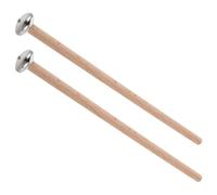 Vaguelly 1 par de baquetas de percusión para xilófono - Mazas de cabeza metálica con mango corto - Baquetas etéreas de percusión para carillón