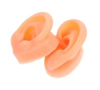 Vaguelly 1 Par Modelo de Oreja de Silicona Piercing Practica Partes del Cuerpo Modelo de Pantalla de oído Practicar oído exhibición de la joyería del oído Gel de sílice