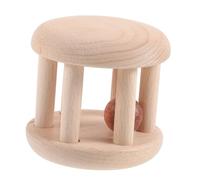 Vaguelly 1 Pc Hacer Sonar La Campana Juguetes Juguete Educativo Preescolar Juguete Para Niños Juguete Musical Juguete De Campanas De Sonajero De Bebé Tambor Rodante Del Cilindro Madera