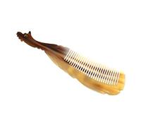 Vaguelly 1 Pieza peine de cuerno de pavo real scalp massager detangler brush Peine de masaje hombre buey cuernos de zapatos raspador para peinar el cabello de peluquería