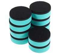 Vaguelly 10 Borradores Magnéticos Redondos para Pizarra, Ligeros Eva Fieltro, Ideales para Oficina y Escuela, Borradores Secos Reutilizables