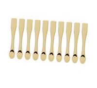 Vaguelly 10 Cucharas Doradas de Abs para Aplicar Mascarillas y Cremas Faciales, Accesorio de Skincare para Mujeres, Capas Finas y Distribución Uniforme