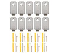 Vaguelly 10 Juegos de Ganchos para Colgar Cuadros de Acero Inoxidable Resistentes y Duraderos Tamaño Mini Tipo J Clavos y Tacos para Colgar en Pared Kit para Marcos y Decoración Hogar