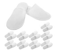 Vaguelly 10 Pares De Zapatillas De Spa Para Interiores Zapatillas De Casa De Habitación De Invitados De Un Solo Uso De Hotel Con Punta Cerrada