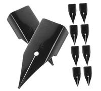 Vaguelly 10 Piezas de Pluma Estilográfica de Inoxidable Repuestos para Escritura y Caligrafía Resistente y Fácil de Instalar