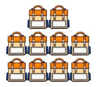Vaguelly 10 Piezas Mochila Transparente con Diseño de Caricatura para Graduación Cierre de Zip Lock para y Fiestas para Eventos Celebratorios