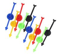 Vaguelly 10 Piezas Puntero de la Rueda de la Suerte Aula Flecha del Juego de Mesa hilanderos Juego de Flechas girando Juego de hilanderos Flechas de Juego de Mesa el plastico