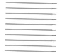 Vaguelly 10 Piezas Recarga De Rotulador De Piel Recambio De Rotulador Recarga De De Punto Medio De Piel Rellenar Recarga De Tinta Aleación De Aluminio Black