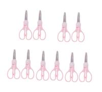 Vaguelly 10 Piezas Tijeras De Comida Tijeras Portátiles Para Niños Pequeños Tijera De Comida Para Niños Pequeños Tijera Para Comida Infantil Tijera De Carne Rosa Acero Inoxidable
