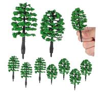 Vaguelly 10 Piezas Tiny Artificial Model Trees For Table Mini Scene Accessories Lightweight DIY Landscape Decoration For Dollhouses and Architectural Models