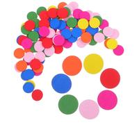 Vaguelly 100 Piezas de Madera Coloridas Círculos para Contar Clasificar y Aprender Matemáticas Seguros Ecológicos y Fáciles de Usar para en Educación Primaria para Juegos Educativos Colores Mezclados
