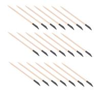 Vaguelly 100 Piezas Palitos Lijado Doble Punta Madera Natural para Manicura Profesional Cuidado Uñas Nail Art Detalles y Modelismo