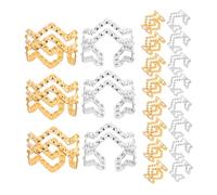 Vaguelly 100piezas Joyería Para Trenzas Cuentas De Hierro Duraderas Fiestas Bodas y Fotografías