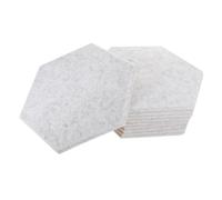 Vaguelly 10piezas Algodón Fonoabsorbente De Panel Acústico Hexagonal Gris Panel De Insonorización Para Pared Interior Material De Aislamiento Acústico Herramienta De Reducción De Ruido Sala