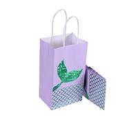 Vaguelly 10piezas Bolsitas De Sirena Bolsas Papel Decorativas Para Fiestas Bodas Compras Colores