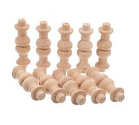 Vaguelly 10piezas Columna De Madera Maciza para Escaleras Pilares De Estilo Europeo Tallados Balaustres De Madera Maciza para Carpintería y Manualidades Unidades