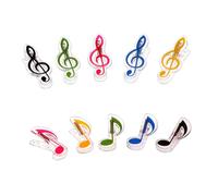 Vaguelly 10piezas Estuche Para Partituras De Piano Notas Musicales De Colores Empuñadura De Plástico Para Pianistas Mantenedor De Páginas