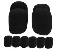Vaguelly 10Piezas Foam Microphone Covers For Headset Standard Handheld Microphone Windshield Protector Washable And Durable For Interviews And Conferences